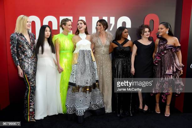 Actresses from the movie “Ocean’s 8” attend the movie’s premiere in New York City.